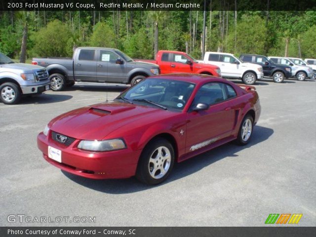 2003 Ford Mustang V6 Coupe in Redfire Metallic