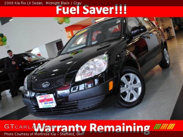 2009 Kia Rio LX Sedan in Midnight Black