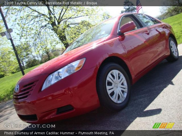2008 Toyota Camry LE in Barcelona Red Metallic