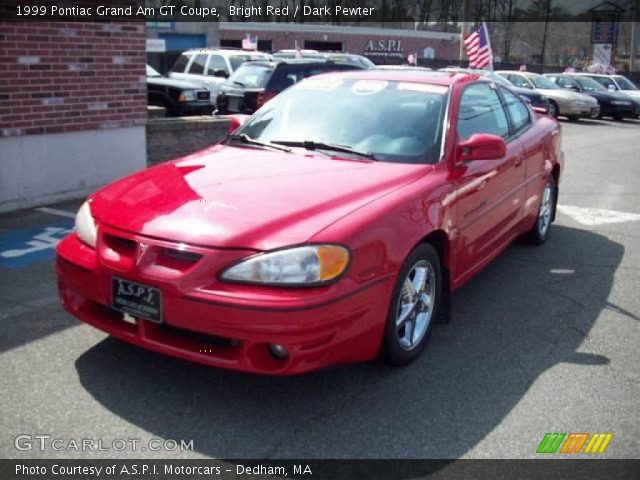 1999 Pontiac Grand Am GT Coupe in Bright Red