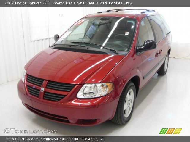 2007 Dodge Caravan SXT in Inferno Red Crystal Pearl