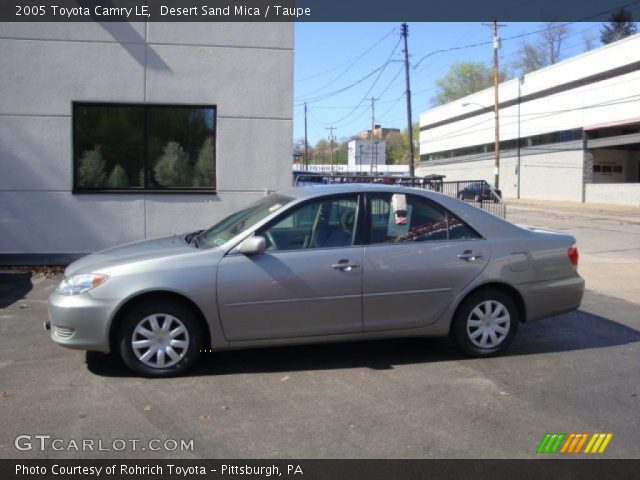 2005 Toyota Camry LE in Desert Sand Mica