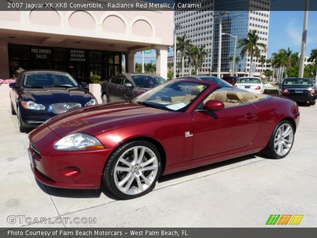 2007 Jaguar XK XK8 Convertible in Radiance Red Metallic