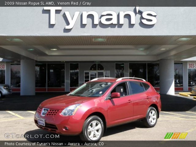 2009 Nissan Rogue SL AWD in Venom Red