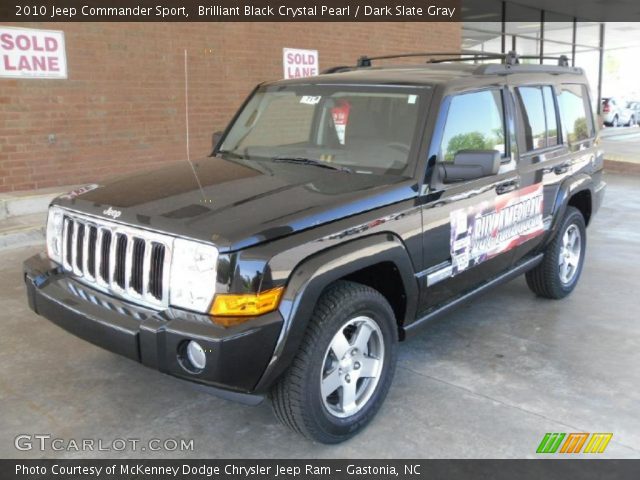 2010 Jeep Commander Sport in Brilliant Black Crystal Pearl