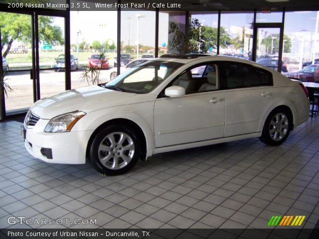 2008 Nissan Maxima 3.5 SL in Winter Frost Pearl