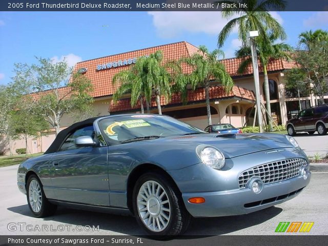 2005 Ford Thunderbird Deluxe Roadster in Medium Steel Blue Metallic