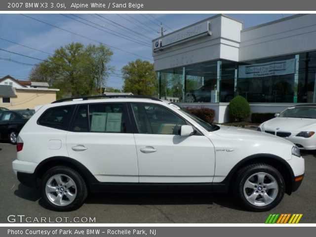 2007 BMW X3 3.0si in Alpine White