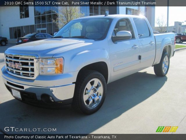 2010 GMC Sierra 1500 SLT Crew Cab in Pure Silver Metallic