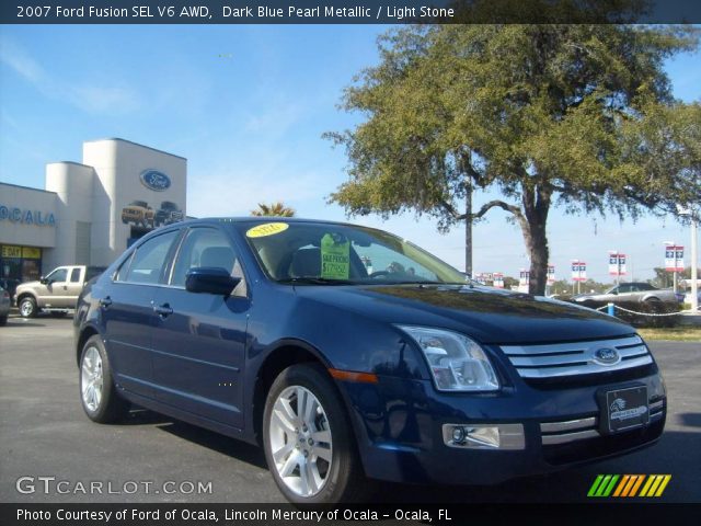 2007 Ford Fusion SEL V6 AWD in Dark Blue Pearl Metallic