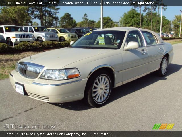 2004 Lincoln Town Car Ultimate in Ceramic White Tri-Coat