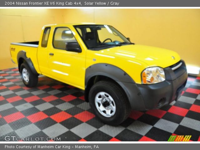 2004 Nissan Frontier XE V6 King Cab 4x4 in Solar Yellow