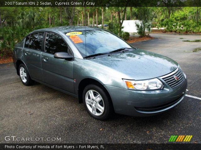 2007 Saturn ION 2 Sedan in Cypress Green