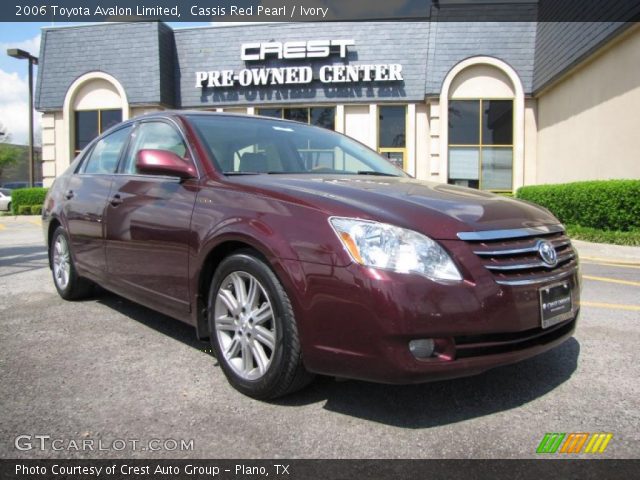 2006 Toyota Avalon Limited in Cassis Red Pearl