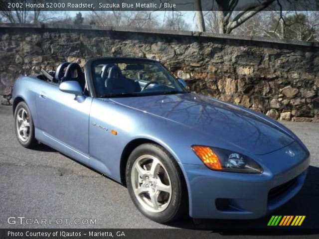 2002 Honda S2000 Roadster in Suzuka Blue Metallic