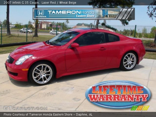 2007 Infiniti G 35 Coupe in Laser Red