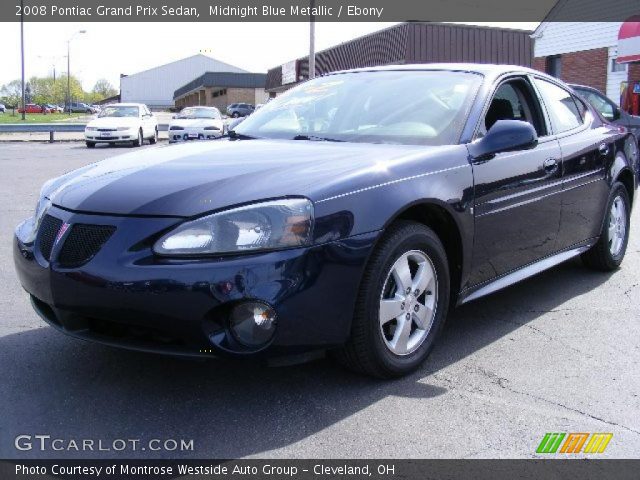 2008 Pontiac Grand Prix Sedan in Midnight Blue Metallic