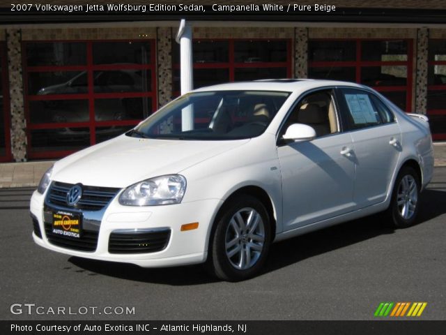 2007 Volkswagen Jetta Wolfsburg Edition Sedan in Campanella White