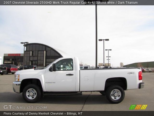 2007 Chevrolet Silverado 2500HD Work Truck Regular Cab 4x4 in Summit White