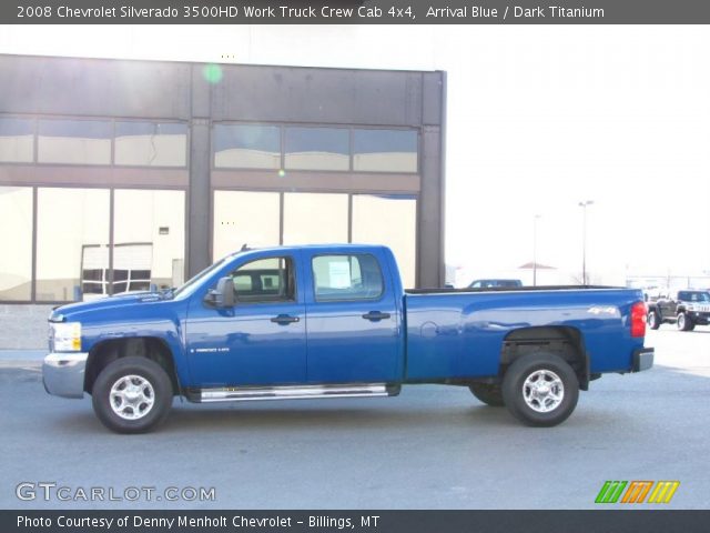 2008 Chevrolet Silverado 3500HD Work Truck Crew Cab 4x4 in Arrival Blue