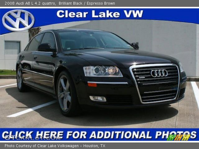 2008 Audi A8 L 4.2 quattro in Brilliant Black