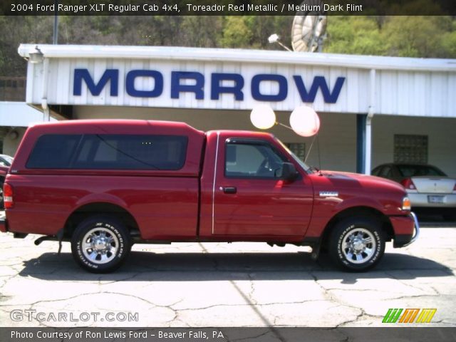 2004 Ford Ranger XLT Regular Cab 4x4 in Toreador Red Metallic