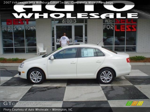 2007 Volkswagen Jetta Wolfsburg Edition Sedan in Campanella White