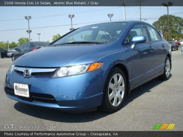 2008 Honda civic lx atomic blue #7