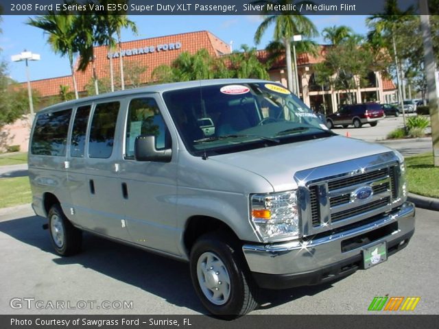 2008 Ford E Series Van E350 Super Duty XLT Passenger in Silver Metallic