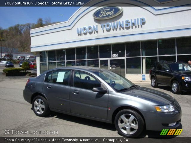 2007 Saturn ION 3 Sedan in Storm Gray