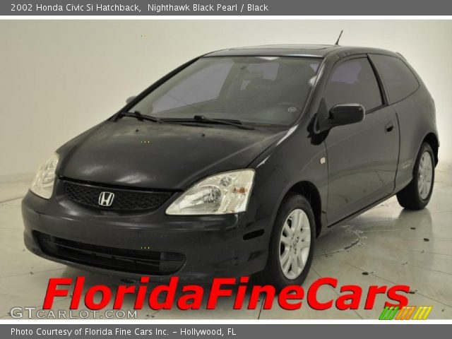 2002 Honda Civic Si Hatchback in Nighthawk Black Pearl