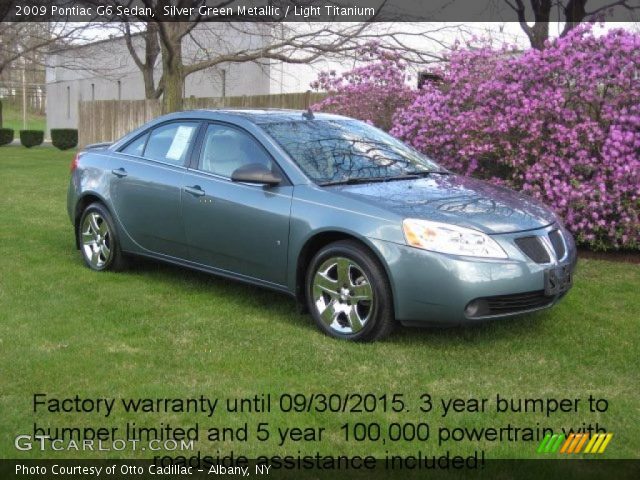 2009 Pontiac G6 Sedan in Silver Green Metallic