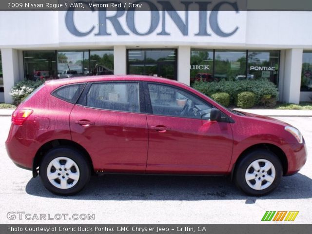 2009 Nissan Rogue S AWD in Venom Red
