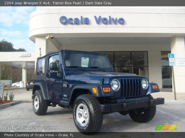 2004 Jeep Wrangler X 4x4 in Patriot Blue Pearl