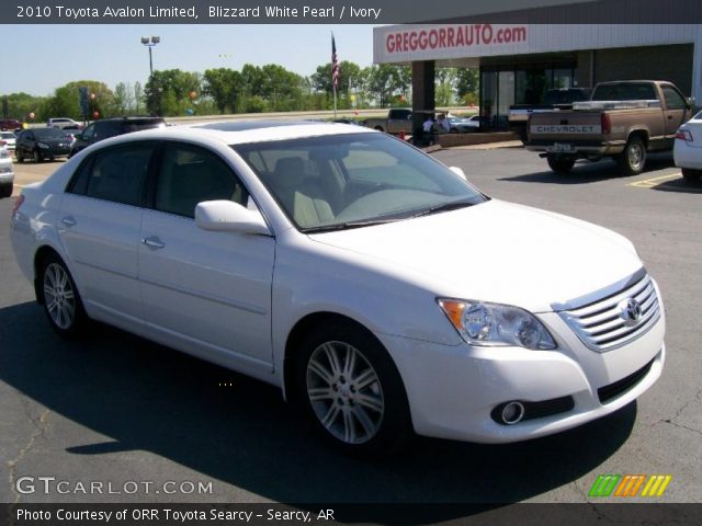 2010 Toyota Avalon Limited in Blizzard White Pearl