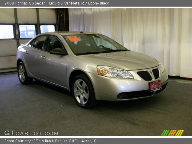 2008 Pontiac G6 Sedan in Liquid Silver Metallic