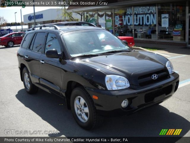 2005 Hyundai Santa Fe LX 3.5 4WD in Black Obsidian