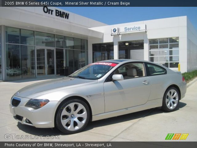 2005 BMW 6 Series 645i Coupe in Mineral Silver Metallic