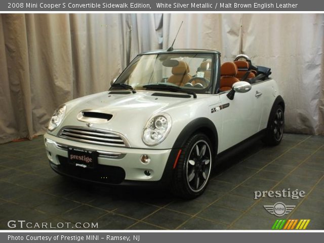 2008 Mini Cooper S Convertible Sidewalk Edition in White Silver Metallic