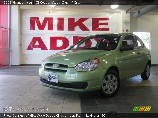 2008 Hyundai Accent GS Coupe in Apple Green