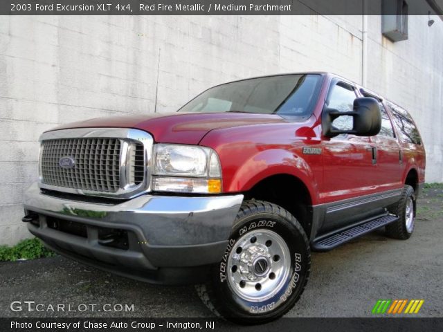 2003 Ford Excursion XLT 4x4 in Red Fire Metallic