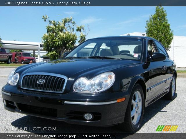 2005 Hyundai Sonata GLS V6 in Ebony Black