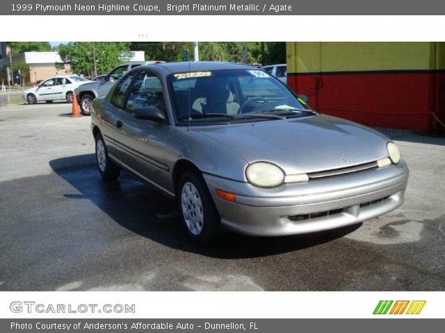 1999 Plymouth Neon Highline Coupe in Bright Platinum Metallic