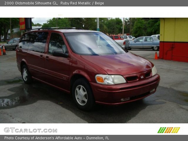 2000 Oldsmobile Silhouette GL in Ruby Red Metallic
