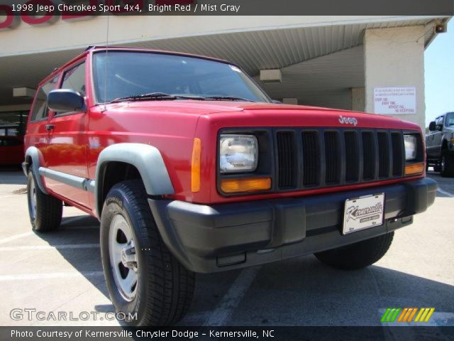 1998 Jeep Cherokee Sport 4x4 in Bright Red