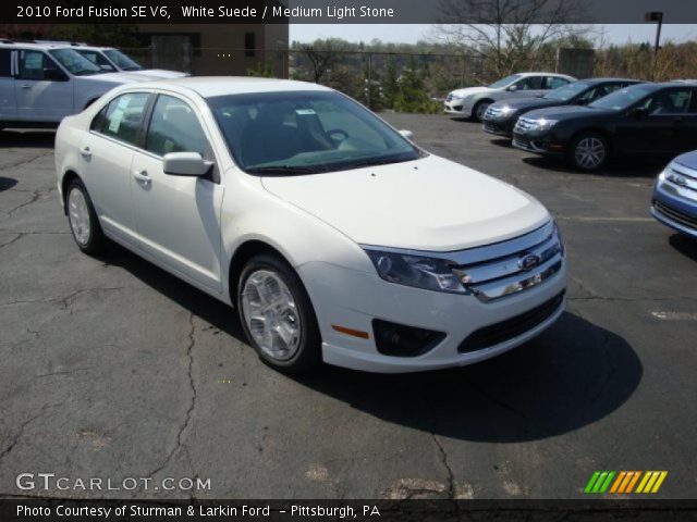 2010 Ford Fusion SE V6 in White Suede