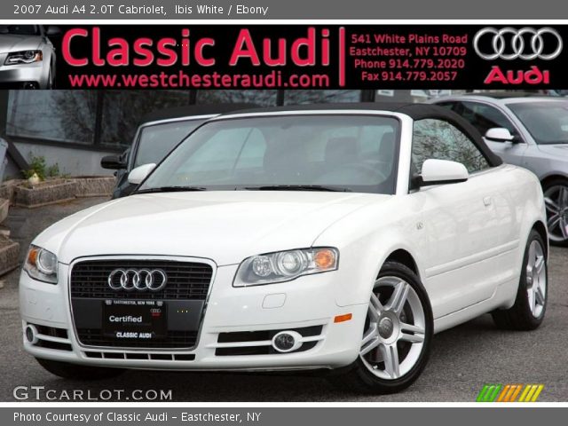 2007 Audi A4 2.0T Cabriolet in Ibis White