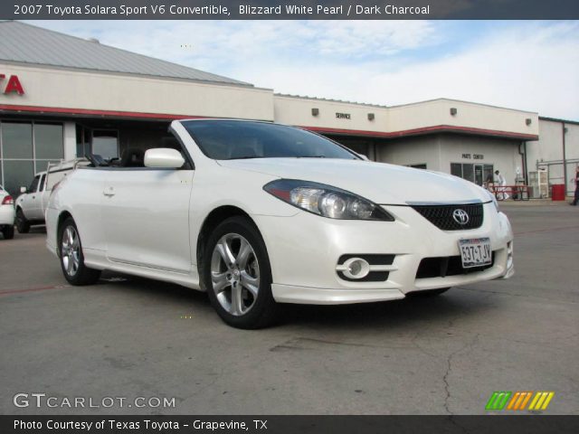 2007 Toyota Solara Sport V6 Convertible in Blizzard White Pearl