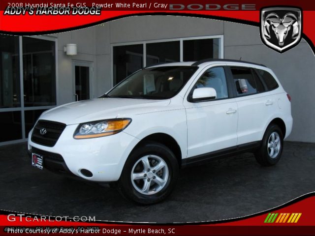 2008 Hyundai Santa Fe GLS in Powder White Pearl