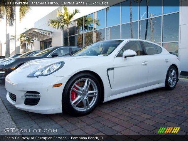 2010 Porsche Panamera Turbo in Carrara White